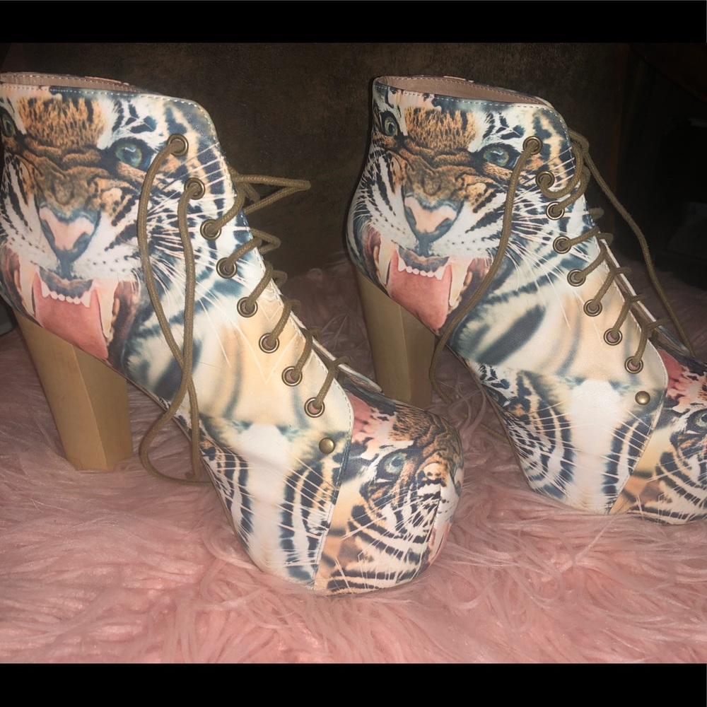 Jeffrey Campbell Lita shoes size 8.5 Havana last